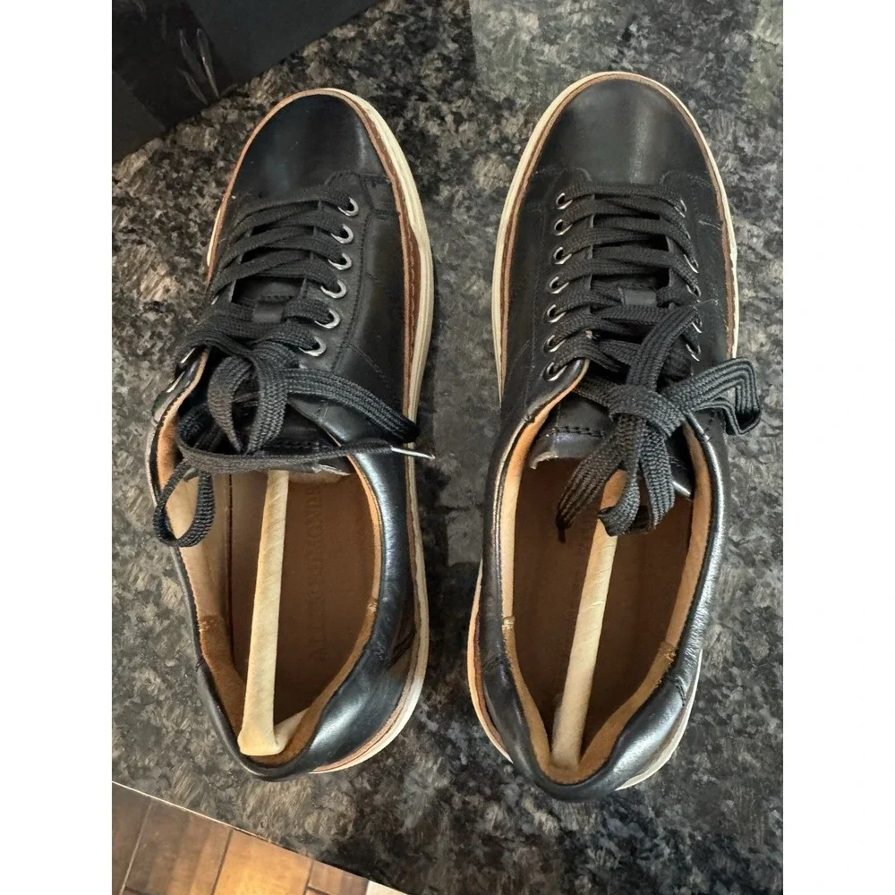 Allen Edmonds Porter City‎ Derby Men's 8.5 D Casual Sneakers Black Brown Leather
